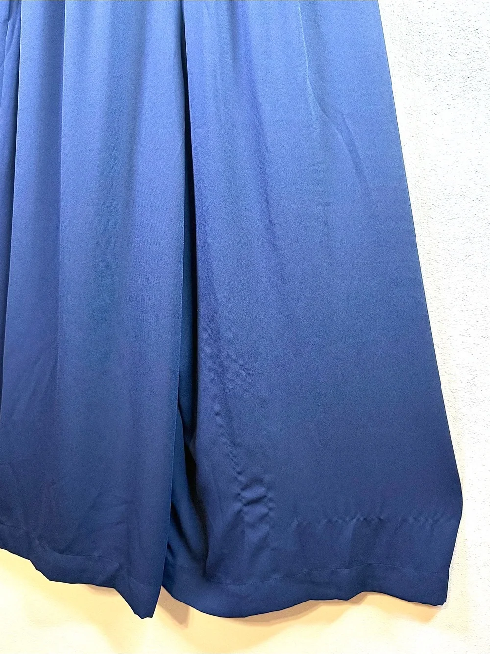 Aritzia Babaton Maximillian Belted Wide Leg Sleeveless Jumpsuit Navy Blue Size L